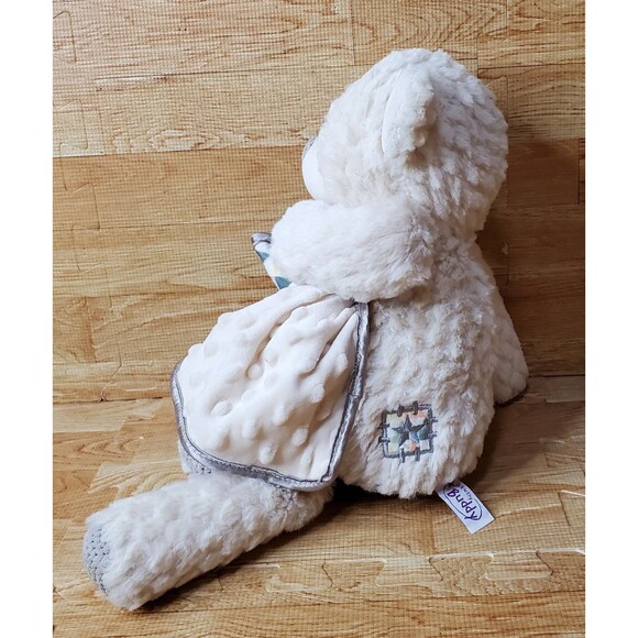 Serena Sleepy Bear Scentsy Buddy 15" Plush with Lovey Blanket White Gray - Picture 2 of 7